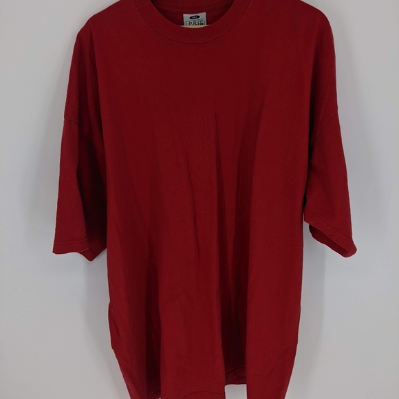 Pro Club Mens Heavy Weight Red Blank Cotton Authentic T-Shirt Size 4XL, 200